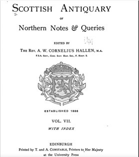 Scottish Antiquary Book Cover
